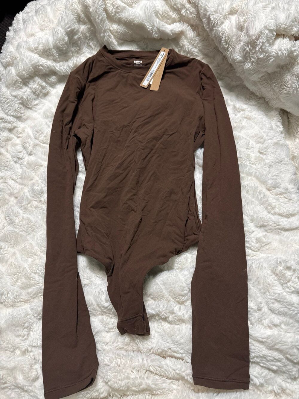 Skims Fits Everybody Long Sleeve Bodysuit